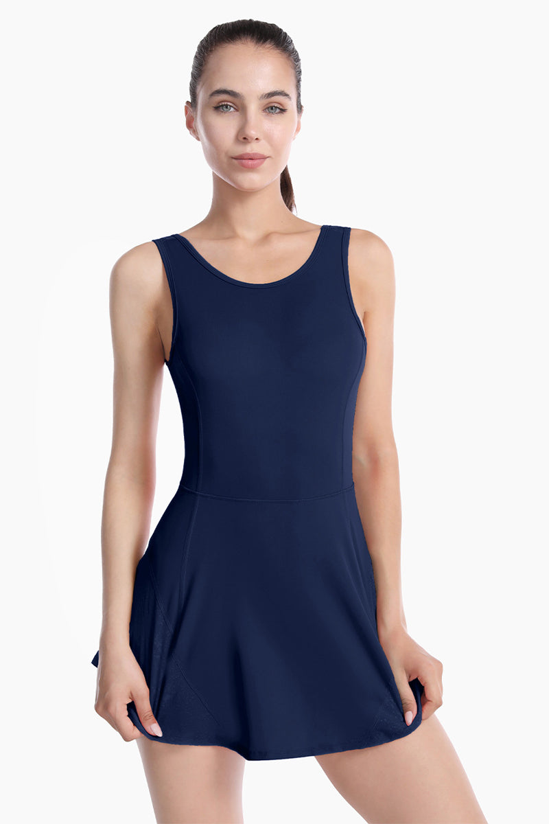 Backless Tennis Dress with Built-In Shorts – Zioccie
