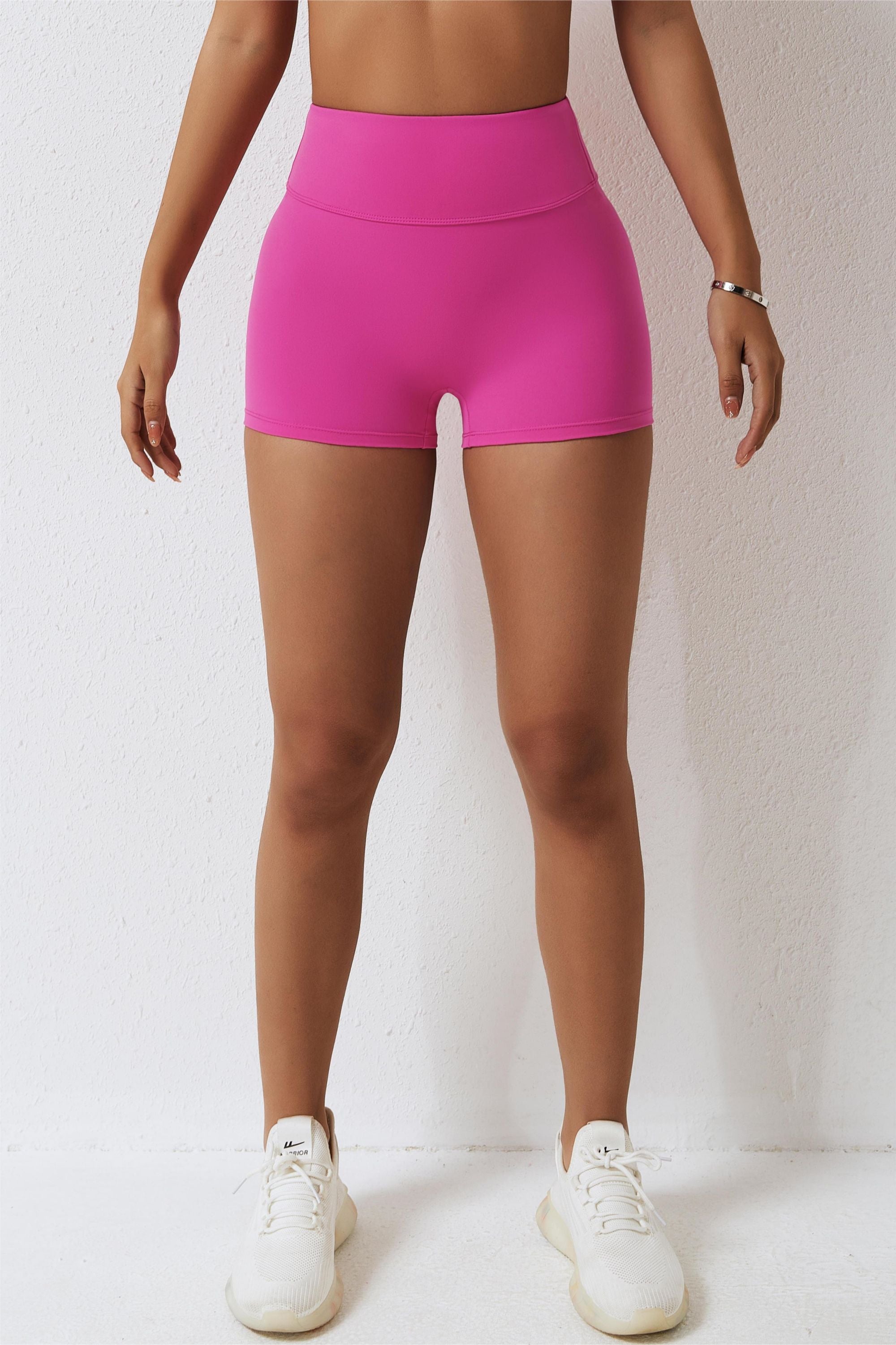 Womens Pink Seamfree Mini Cycle Shorts