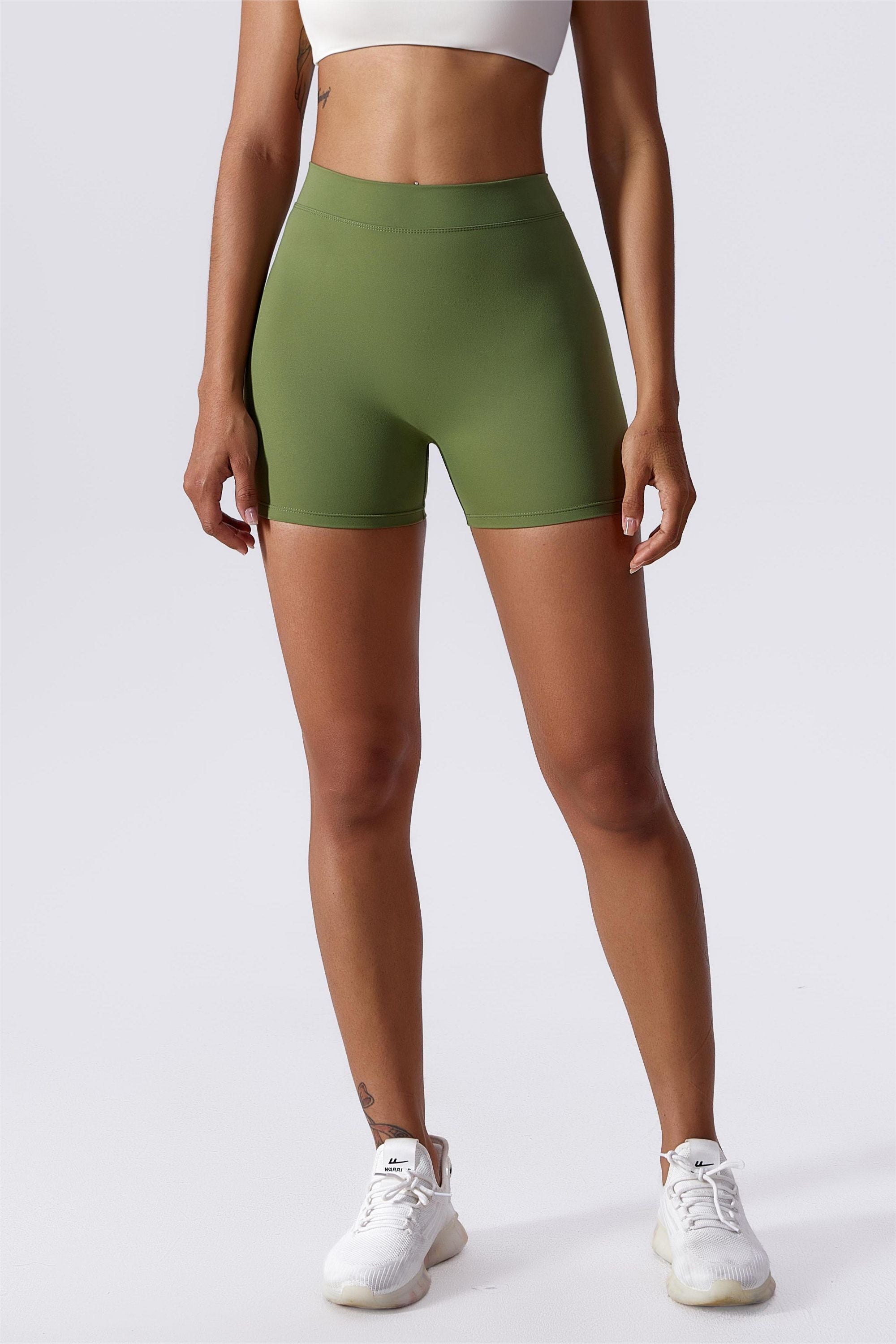 Pchee Pro Olive Scrunch Butt Shorts