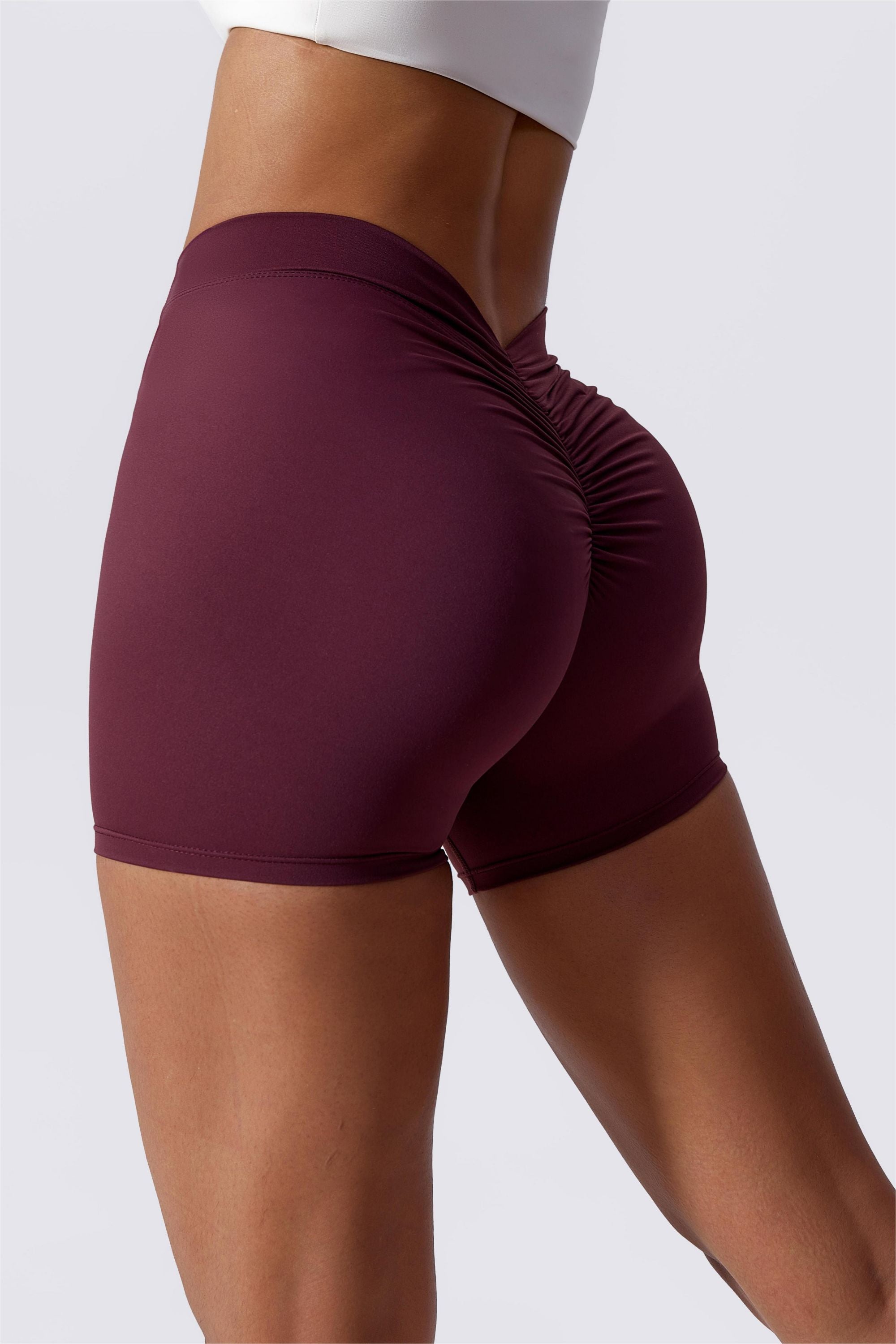 Zioccie V-Back Scrunch Butt Lifting Shorts for Women Workout Gym Yoga  Running Active Exercise Fitness Shorts : : Clothing, Shoes 