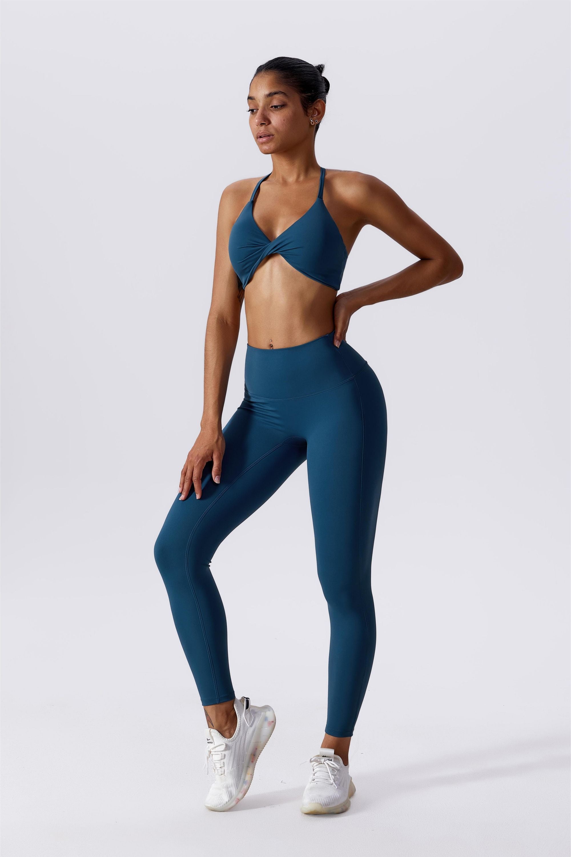 UNISSU No Front Seam High Waisted Workout Leggings for Women