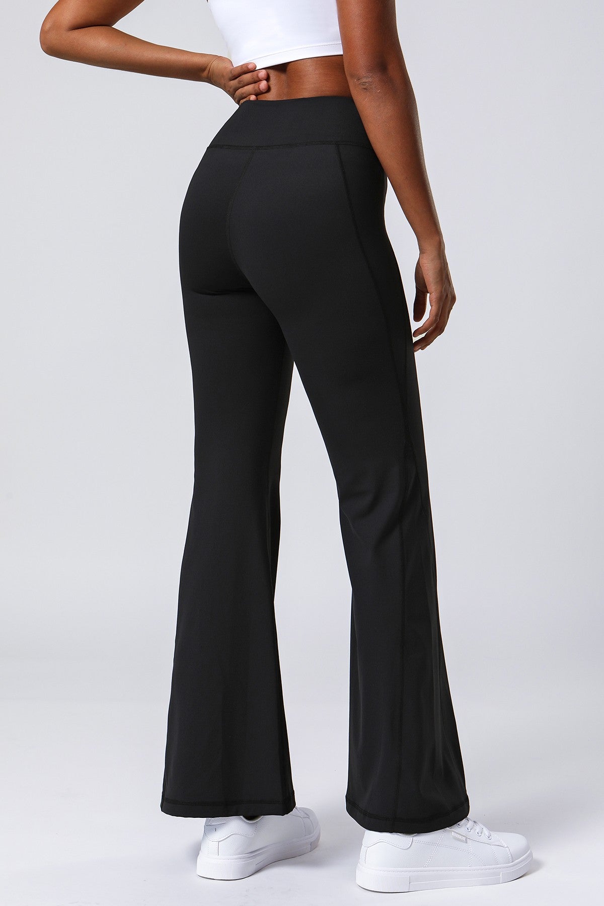 New style Tummy Control Flared Trousers for Women High Waisted