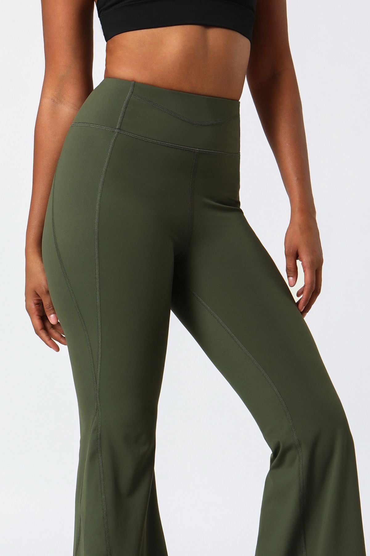 Women's Fashion Jeans Flare Leggings for Womens High Waisted Crossover  Tummy Control Pants Workout Lounge Jazz Dress Pants Army Green : :  Clothing, Shoes & Accessories