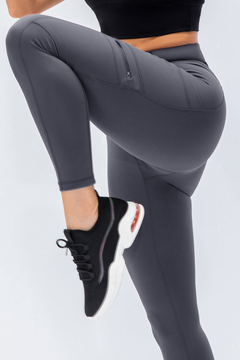High Rise Work Out High Waist Seamless Leggings with Multi Pockets For Women – Zioccie