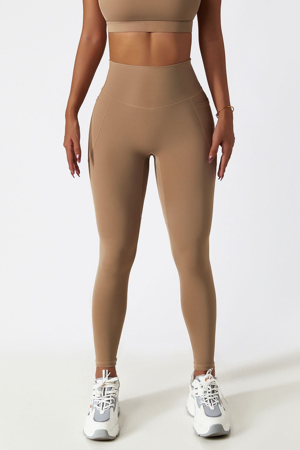 High-Rise Seamless Compression Leggings with Pockets – Zioccie
