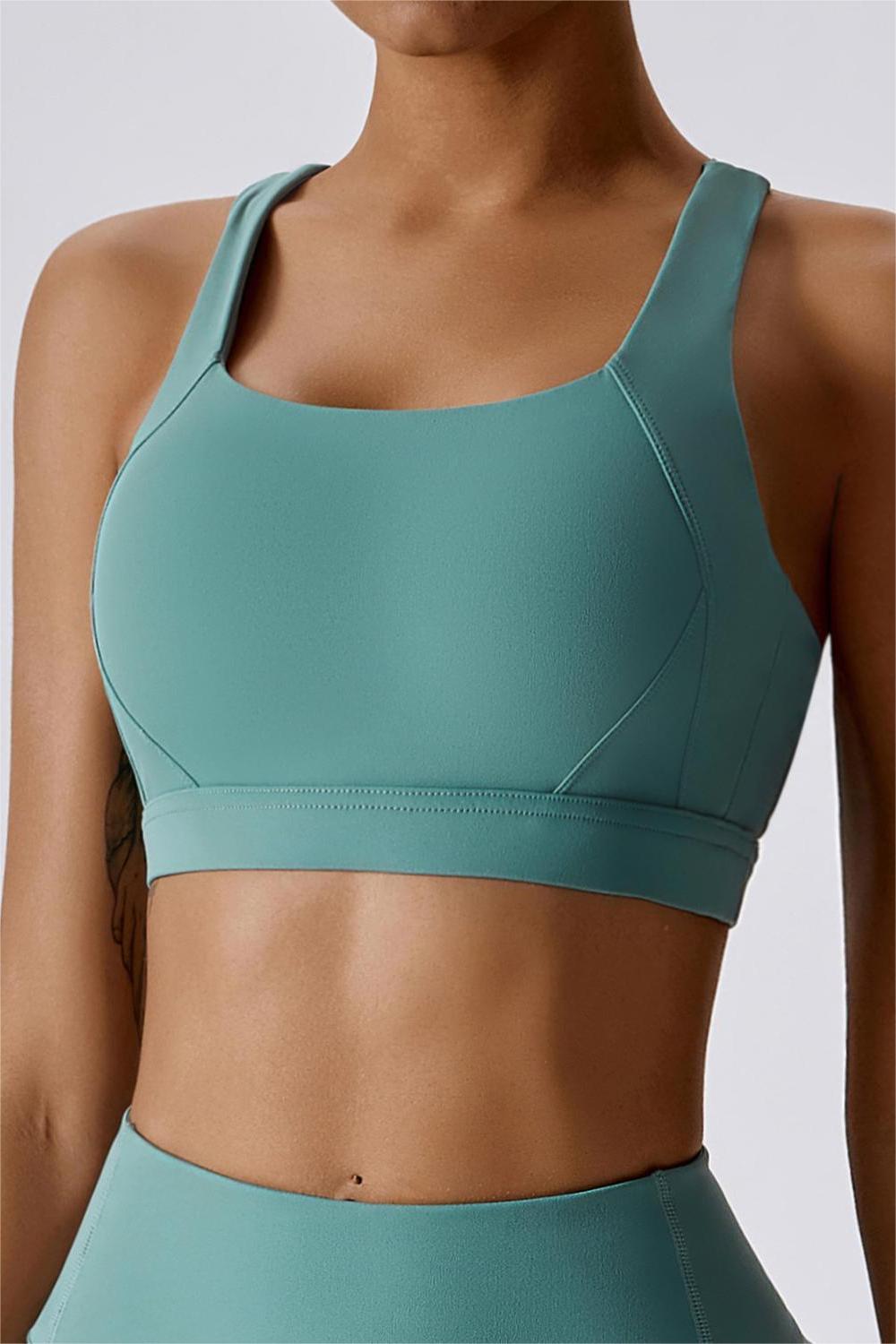 Crossover Back Sports Bra Top For Women – Zioccie