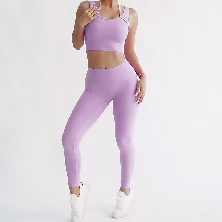 MRULIC yoga pants Women V Waist Butt Lifting Leggings With Pockets High  Waisted Yoga Pants yoga pants women Purple + S 