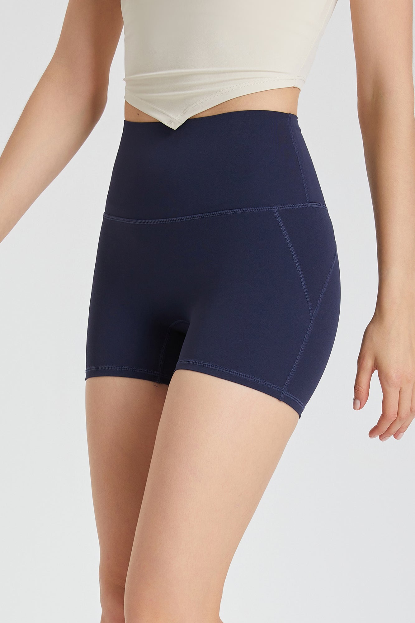 High-Waist No Front Seam Biker Shorts For Women – Zioccie