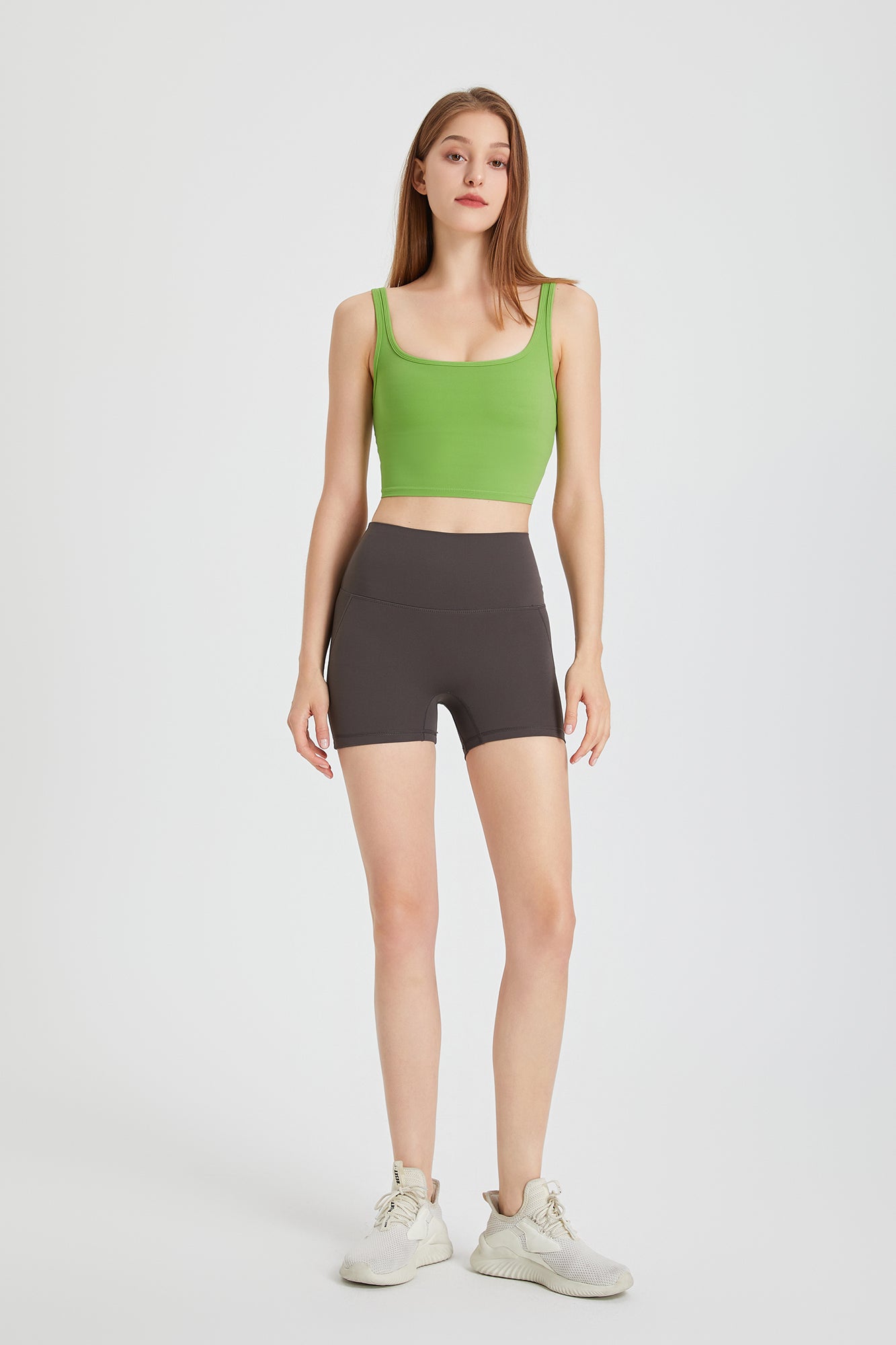 High-Waist No Front Seam Mini Yoga Shorts For Women – Zioccie