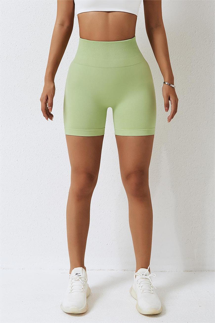 High Waist Seamless Scrunch Butt Biker Shorts For Women – Zioccie