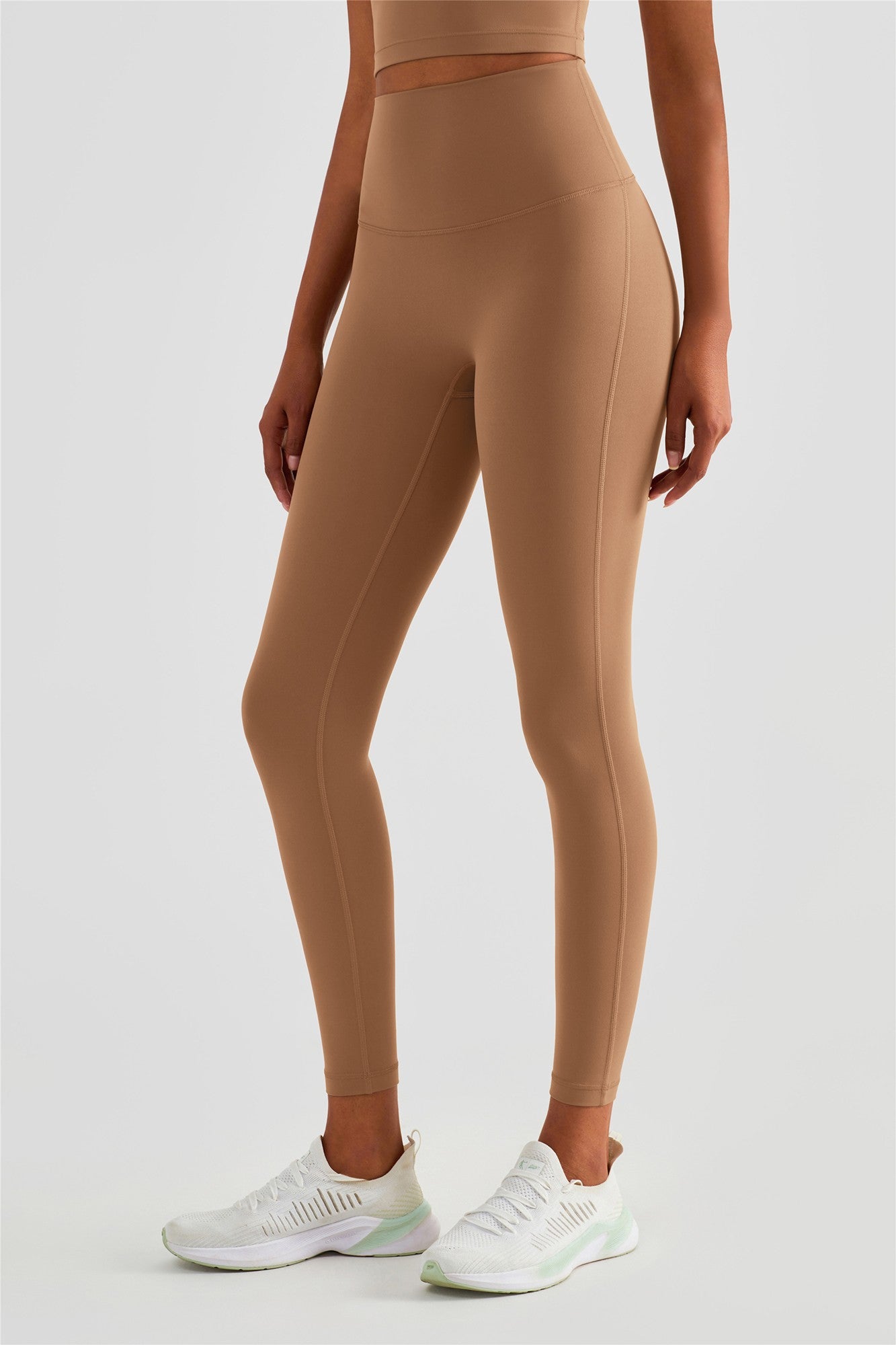 Women's High Rise No Front Seam Leggings with Hidden Pocket – Zioccie