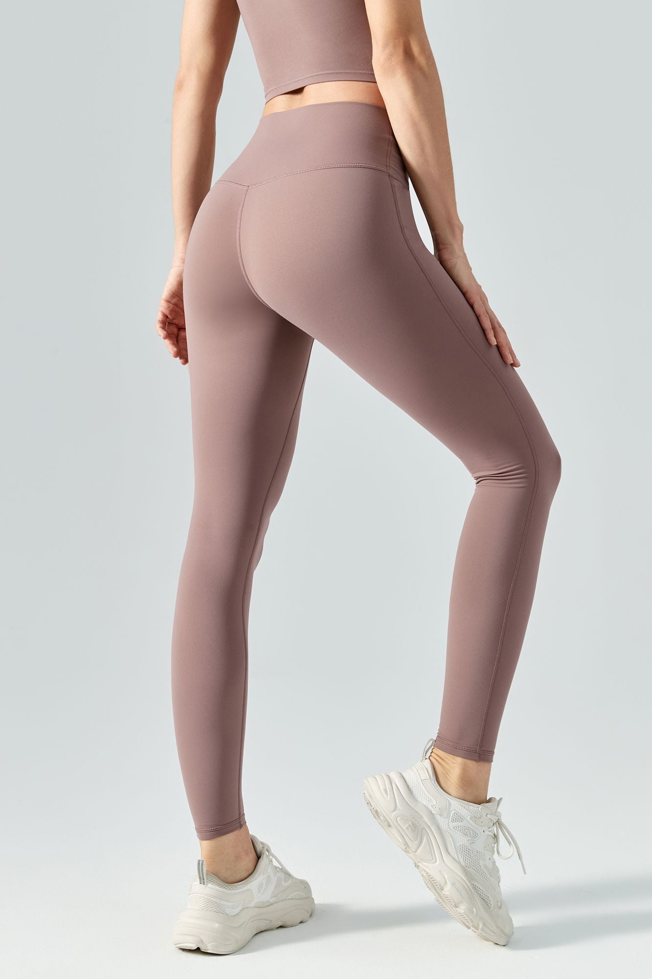 Women's Seamless Fleece Lined Thermal No Front Seam Leggings – Zioccie