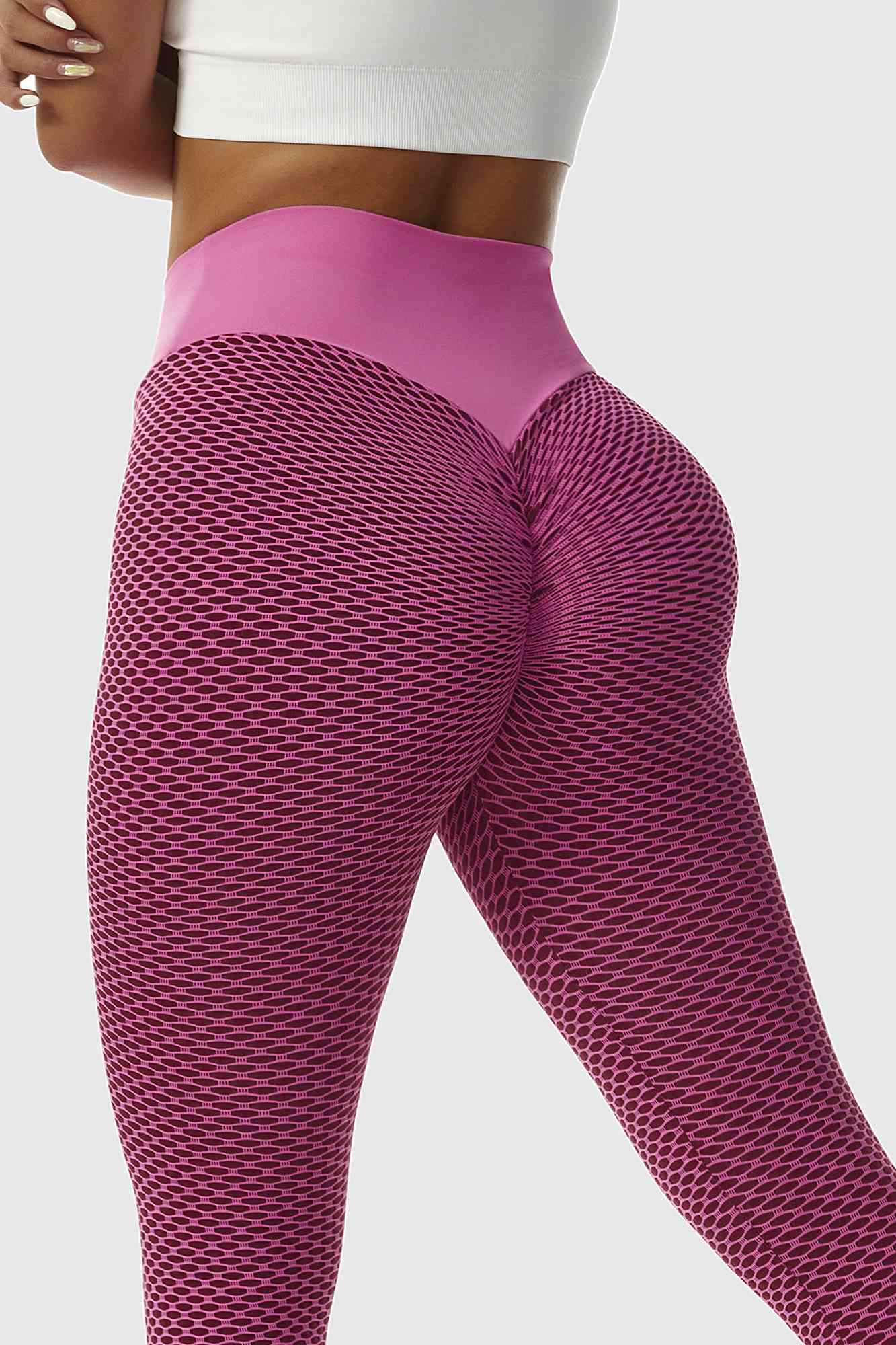 Camila Scrunch Booty Lift Legging - Pink & Neon