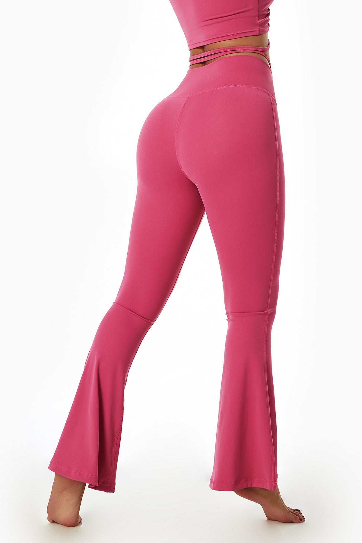 Metallic Pink Fuchsia Crushed Velvet Flare Leggings Customizable High  Waisted Tights Bell Bottom Pants 70's Spandex Size S M L XL Short Long -   Canada