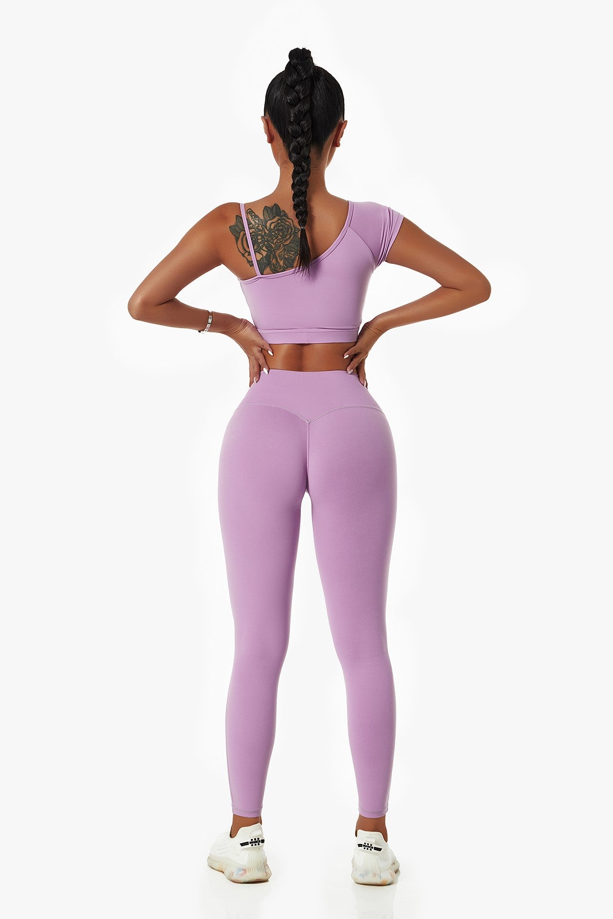 MRULIC yoga pants Women V Waist Butt Lifting Leggings With Pockets High  Waisted Yoga Pants yoga pants women Purple + S 