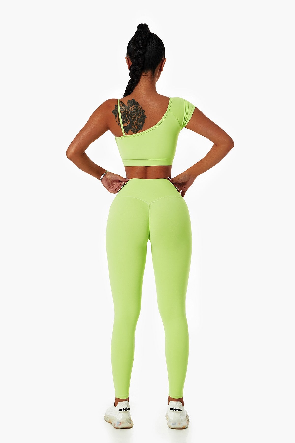 MRULIC yoga pants Seamless Butt Lifting Workout Leggings for Women High  Waist Yoga Pants Green + L 
