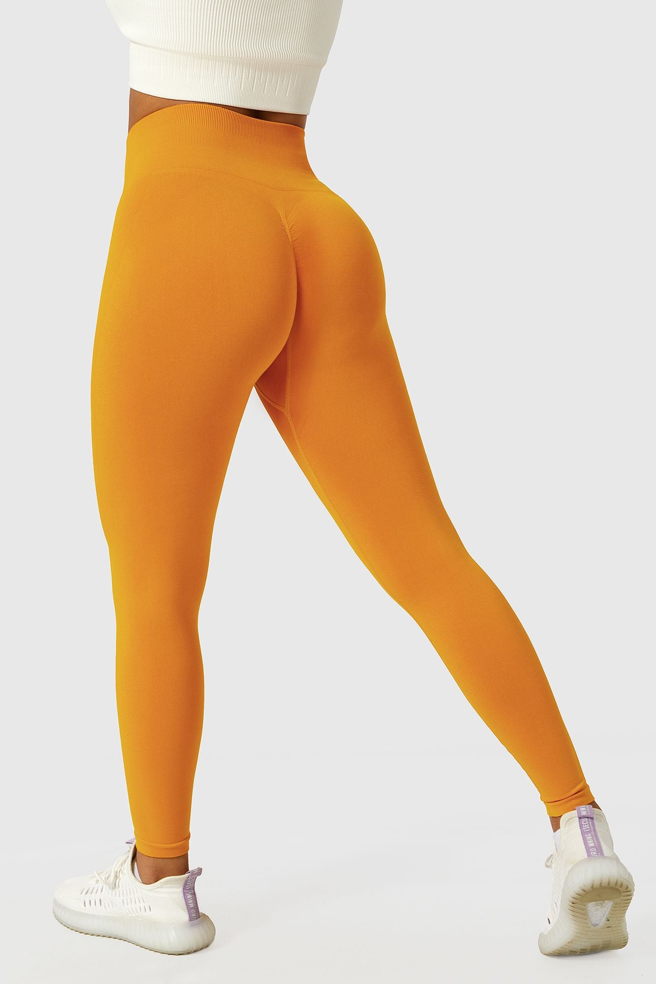 Scrunch V-shape Tights Orange